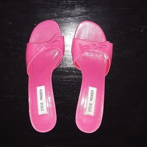 Steve Madden Cutey pink open toe sandals